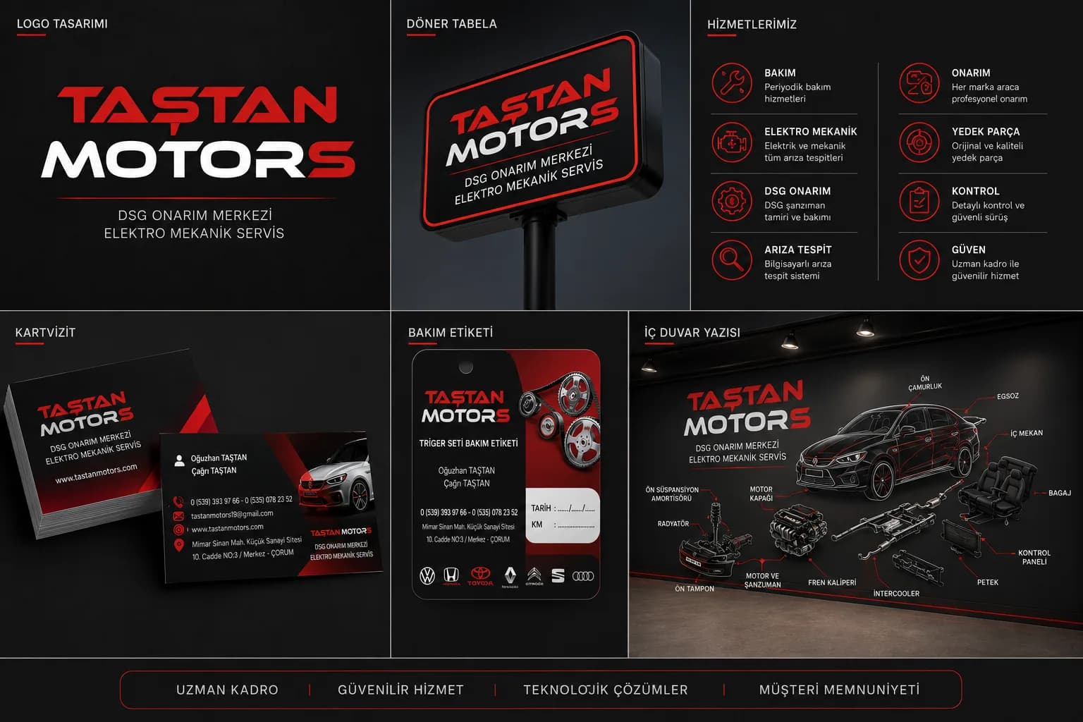 Taştan Motors proje görseli